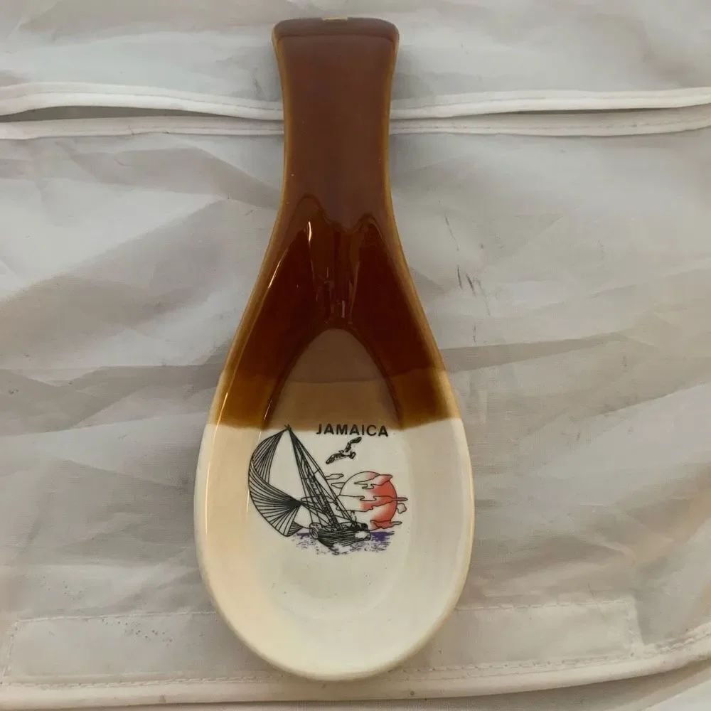Jamaica Ceramic Spoon Rest